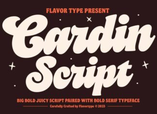 Cardin Script Font