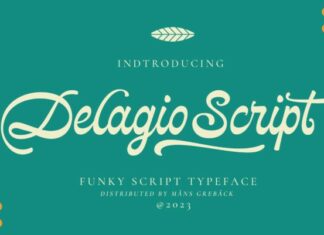 Delagio Script Font