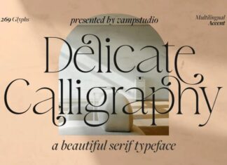 Delicate Calligraphy Font