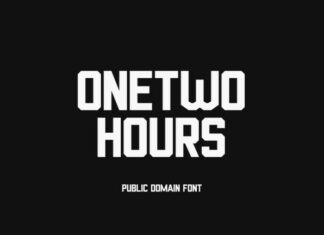 One Two Hours Font
