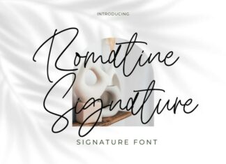 Romatine Signature Font