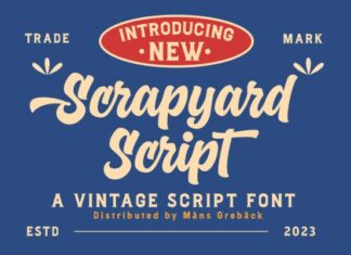 Scrapyard Script Font