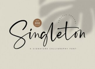 Singleton - Signature Font