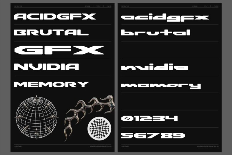33 Cyber Y2K Sci-Fi Shapes - Graphics