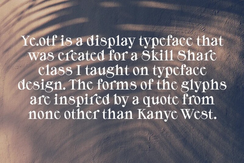 YE Font Download Free Font