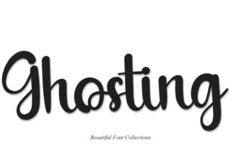 Ghosting Script Font