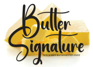 Butter Signature Script Font