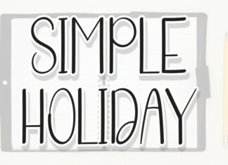Simple Holiday Font