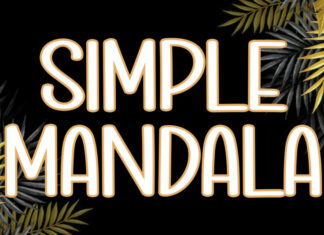 Simple Mandala Display Font