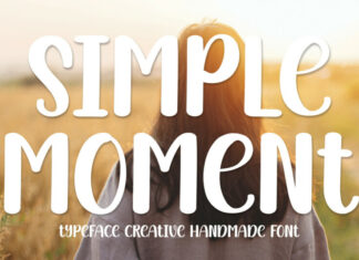 Simple Moment Display Font