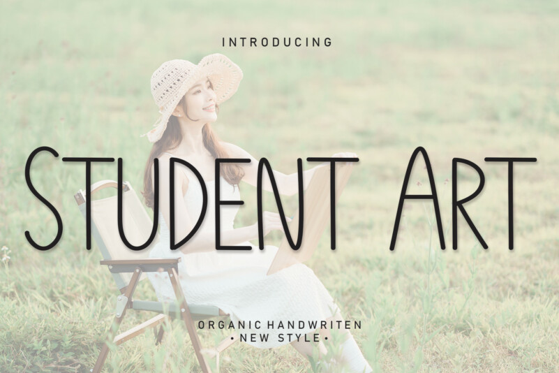 Student Art Display Font
