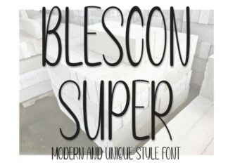 Blescon Super Font