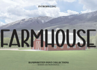 Farmhouse Display Typeface