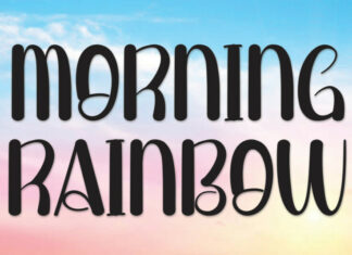 Morning Rainbow Display Font