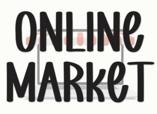 Online Market Display Font