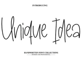 Unique Idea Handwritten Font