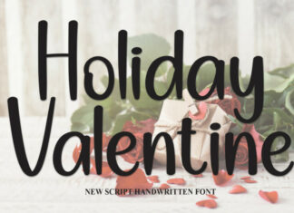 Holiday Valentine Display Font