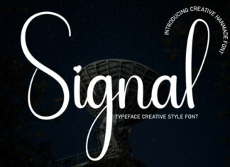 Signal Script Font