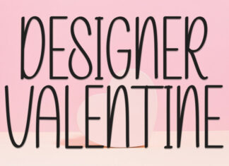 Designer Valentine Display Font