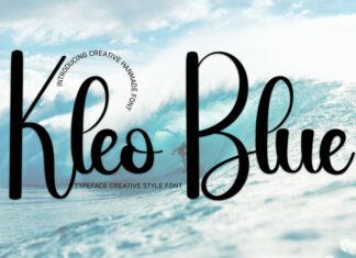 Kleo Blue Script Font