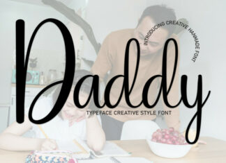 Daddy Script Typeface