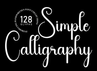 Simple Calligraphy Font
