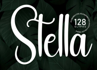Stella Script Typeface