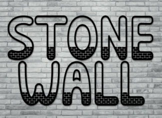 Stone Wall Display Font