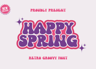 Happy Spring Font