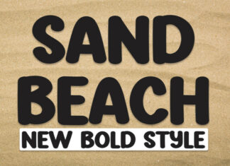 Sand Beach Display Font