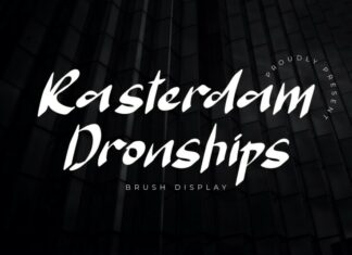 Rasterdam Dronships Font