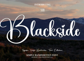 Blackside Script Font