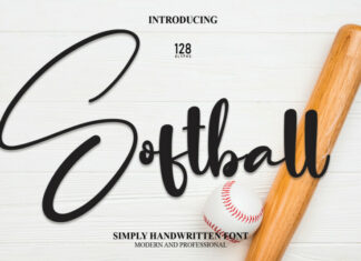 Softball Script Font
