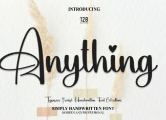 Anything Script Font