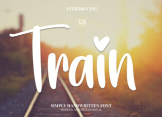 Train Display Font