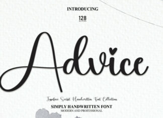 Advice Script Font