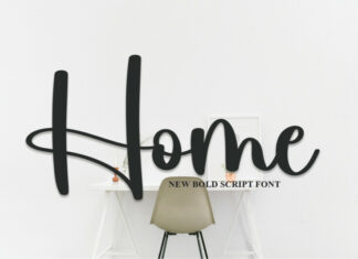 Home Script Font