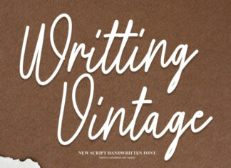 Writting Vintage Script Font