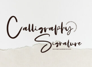 Calligraphy Signature Font