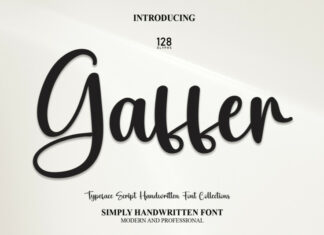 Gaffer Script Font