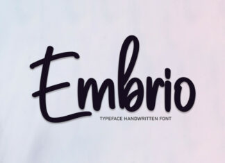 Embrio Handwritten Font