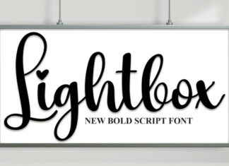 Lightbox Script Font