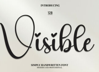 Visible Script Font