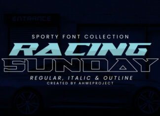 Racing Sunday Font