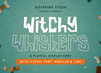 Witchy Whiskers Display Font