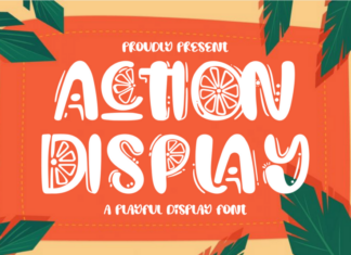 Action Display Font