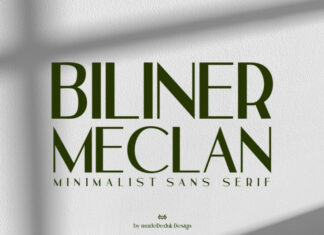 Biliner Meclan Font