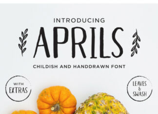 Aprils Display Font