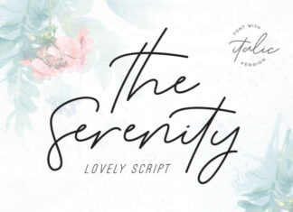 The Serenity Font