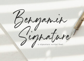 Benyamin Signature Font